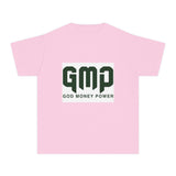 Youth Tee — "GMP (God Money Power)" Graphic Logo Kids Shirt
