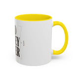 God Money Power Accent Coffee Mug – Inspirational Religious Typography Mug (11/15oz)