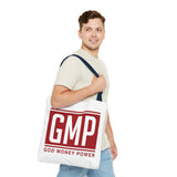 GMP Tote Bag — God Money Power Red Logo All-Over Print Tote