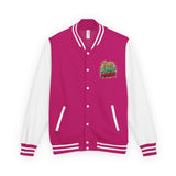 Letterman Jacket — "God Money Power" Graphic Varsity Jacket