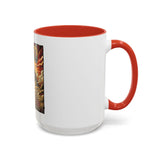 Coffee Mug - 'God Money Power' Pyramid Graphic Accent Mug (11/15oz)