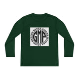 Youth Long Sleeve Tee — "GMP" Good Money Power Circular Logo