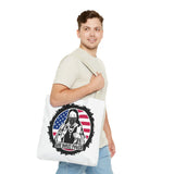Patriotic 'God Money Power' Tote Bag - Americana Streetwear Canvas Tote