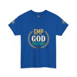 GMP God Money Power Tee — Motivational Gold Laurel Graphic T-Shirt