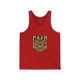 Good Money Power Tank Top — Retro 3D Gold Typography Muscle Tee