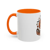 Halloween Pumpkin "GMP: God Money Power" Accent Coffee Mug — Spooky Fall Gift (11/15oz)