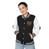 Letterman Jacket - "Put God First, Hustle for the Money" Inspirational Varsity Jacket