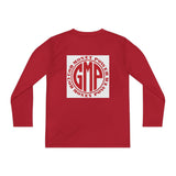 Youth Long Sleeve Tee — "GMP" God Money Power Logo Athletic Shirt