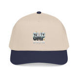 GMP Sparkle Logo Baseball Cap — Embroidered 'GMP' Retro Crest Hat