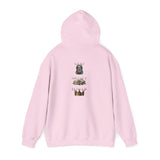 God Money Power- King Crown Hoodie — Vintage Lion & Regal Emblem Graphic