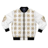 Bomber Jacket — Gold Emblem Repeat AOP