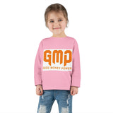 Toddler Long Sleeve Tee — GMP "God Money Power" Orange Graphic