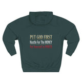Three-Panel Fleece Hoodie