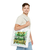 Tote Bag — "God Money Power" Bold Graphic Tote for Faith & Hustle