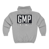 GMP "God Money Power" Zip Hoodie — Bold Faith & Hustle Full‑Zip Sweatshirt