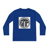 Youth Long Sleeve Tee — "GMP" Good Money Power Circular Logo