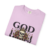 God Money Power- Skull T-Shirt — Gothic Skull Graphic Tee