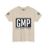 GMP “God Money Power” Graphic Tee — Bold Logo Cotton T-Shirt