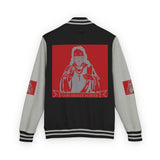 Letterman Jacket — 'God Money Power' Graphic Varsity Jacket