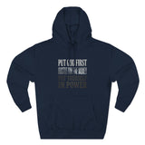 Inspirational Power Hoodie — "Put Yourself In Power" Religious Motivational Sweatshirt
