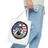 Patriotic 'God Money Power' Tote Bag - Americana Streetwear Canvas Tote