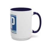 Coffee Mug — GMP (God Money Power) Blue Accent Ceramic Mug