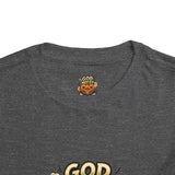 Toddler Tee — "God Money Power" Jack-o'-Lantern Halloween Shirt