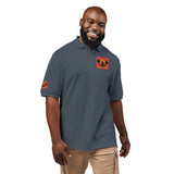Embroidered Floral Skull Polo