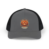 Halloween Pumpkin Patch Hat-“God Money Power” Pumpkin Snapback- Trucker Cap