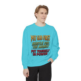 Faith & Hustle Sweatshirt — "Put God First, Hustle for the Money, Put Yourself in Power"