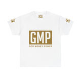 GMP "God Money Power" Graphic Tee — White Streetwear T-Shirt