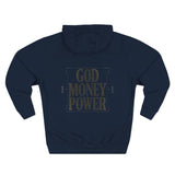 God Money Power Hoodie — Minimalist Inspirational Graphic Hoodie