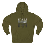 Inspirational Power Hoodie — "Put Yourself In Power" Religious Motivational Sweatshirt