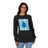 God Money Power Graphic Sweatshirt — Blue Retro Anime Streetwear