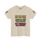 Inspirational Faith Tee — "Put God First, Hustle for the Money, Put Yourself in Power"