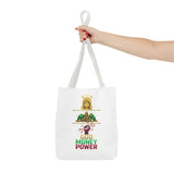 God Money Power Tote Bag — Christian Faith & Prosperity Graphic Tote