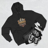 Hoodie — 'God Money Power' Vintage Emblem Fleece Hoodie