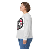 Long Sleeve Tee — 'God Money Power' Patriotic Graphic