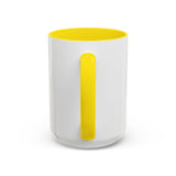 GMP God Money Power Accent Coffee Mug — Colorful Motivational Tea Cup (11/15 oz)