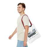 GMP Metallic Logo Tote Bag — God Money Power Graphic Tote