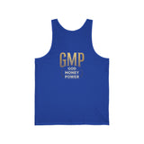GMP (God Money Power) Gold Logo Tank Top — Inspirational Faith & Hustle Sleeveless Shirt