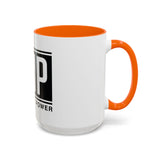 GMP 'God Money Power' Accent Coffee Mug – Bold Black Logo 11/15oz