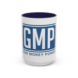 Coffee Mug — GMP (God Money Power) Blue Accent Ceramic Mug
