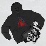 Red Devil Graphic Hoodie — Vintage Occult Illustration Sweatshirt