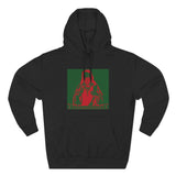 Hoodie — Red & Green Saint Graphic Pullover