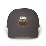 God Money Power- Dad Cap — Embroidered Fist Hat
