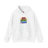 God Money Power Hoodie — Colorful Inspirational Religious Graphic Pullover