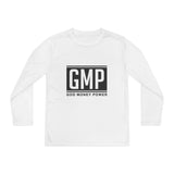 Youth Long Sleeve Tee — GMP "God Money Power" Graphic