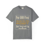 Put GOD First Hustle For The MONEY Graphic T-Shirt