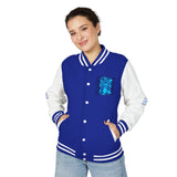 Letterman Jacket — 'God Money Power' Retro Graphic Varsity Jacket